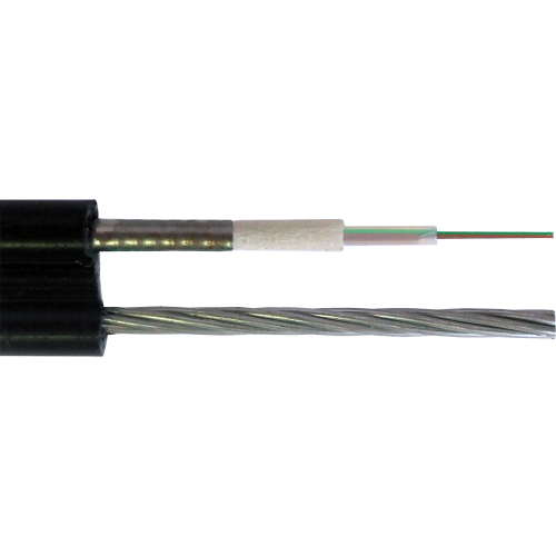 ВО кабель, бронированный стал. лентой, самоподвесной, с тросом, внешний в PE, внешний